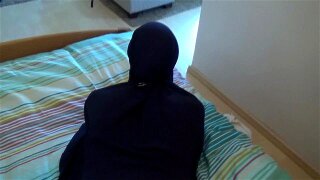 best of Burqa caught arab maid