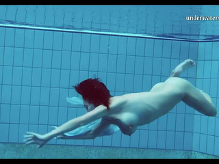 Bullseye reccomend swimmer girl teases underwater with piece