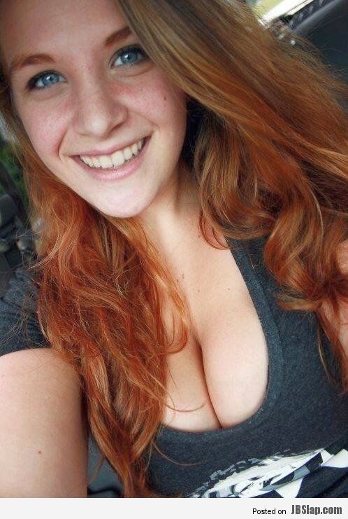 From redhead girl with boobs