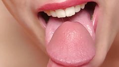 best of Blowjob mouth close-up swallow amateur amazing