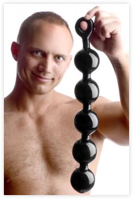 Greatest long black anal beads ever