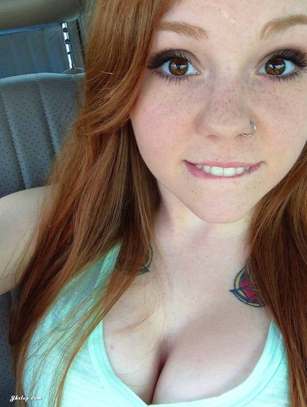 From redhead girl with boobs