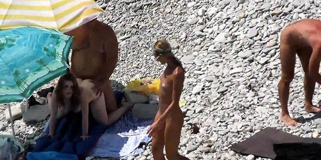 best of Public beach nude showing pussy