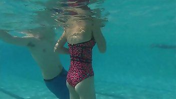 best of Piece underwater swimmer teases girl with